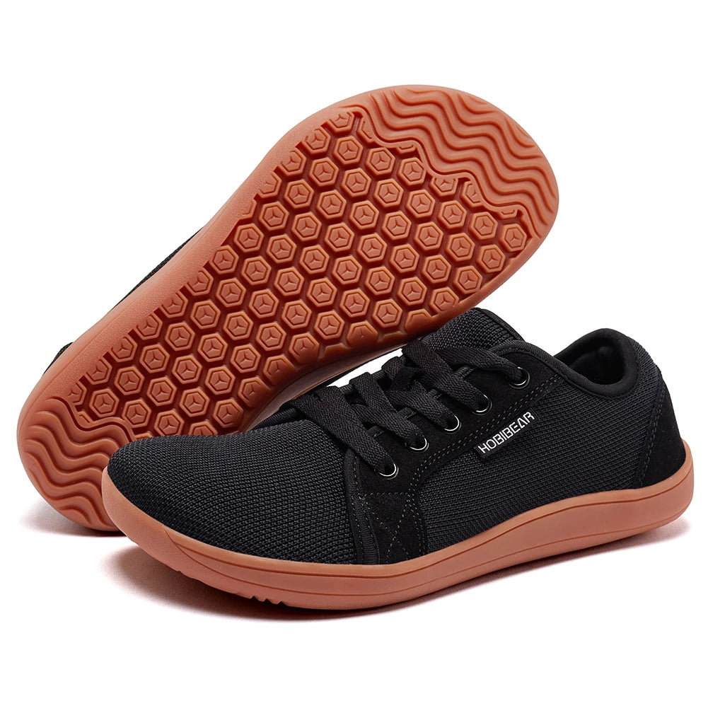 HOBIBEAR Unisex Wide Toe Barefoot Shoes for Men Women Outdoor Trail Running Minimalist Walking Shoes Lightweight and Breathable